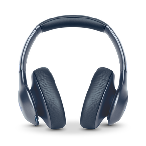 JBL EVEREST™ ELITE 750NC - Steel Blue - Wireless Over-Ear Adaptive Noise Cancelling headphones - Front